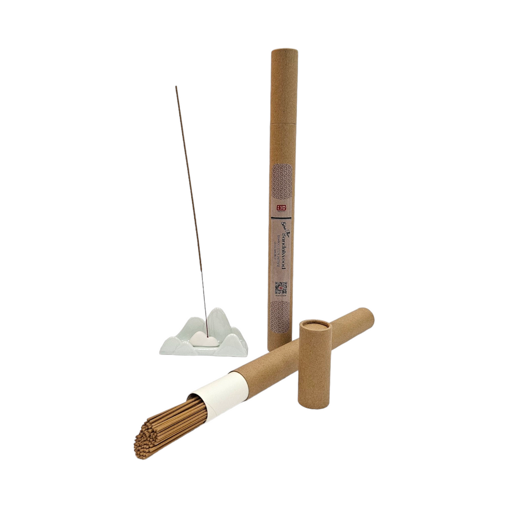 Sandalwood Bamboo Stick Incense (Extra Thin, Less Smoky)