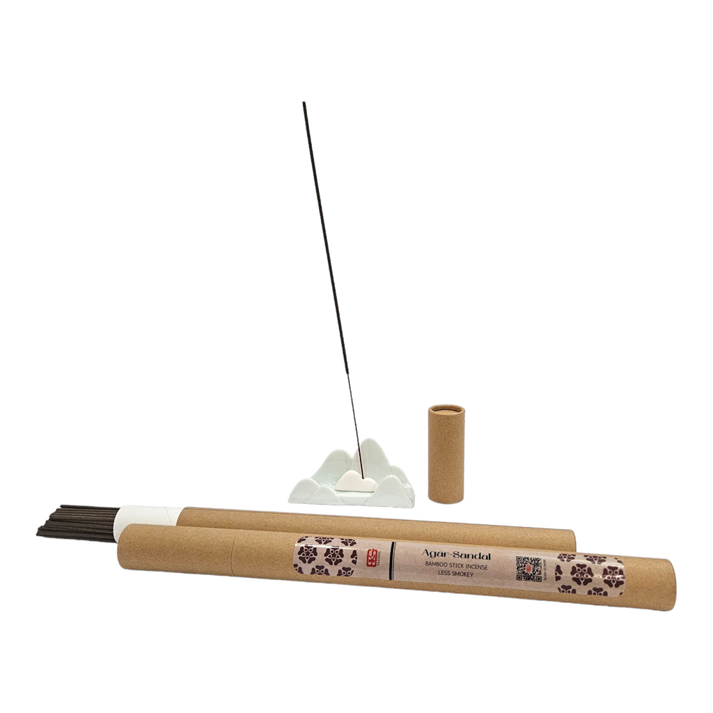 Agar-Sandal Bamboo Stick Incense (Less Smokey)