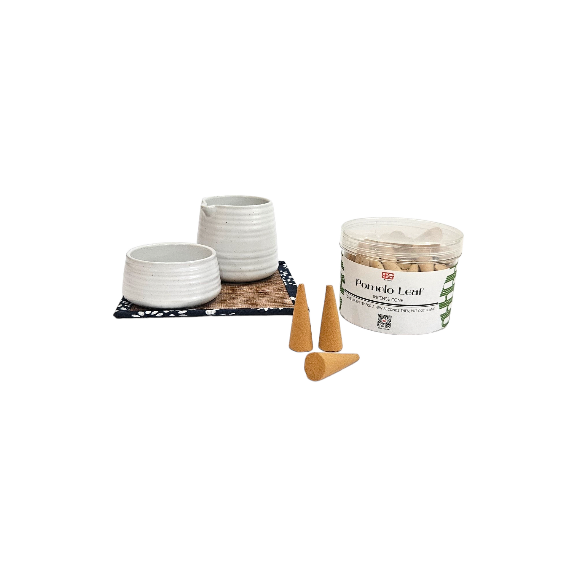 Pomelo Leaf Incense Cone